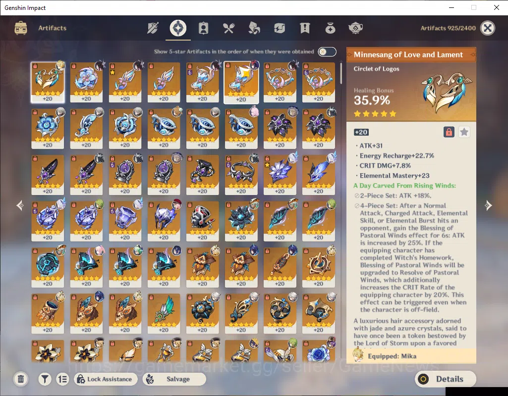 Genshin Impact Accounts ASIA|AR 60|20 Limited+14(*5Wep)|(Yelan,Neuvillette image 9