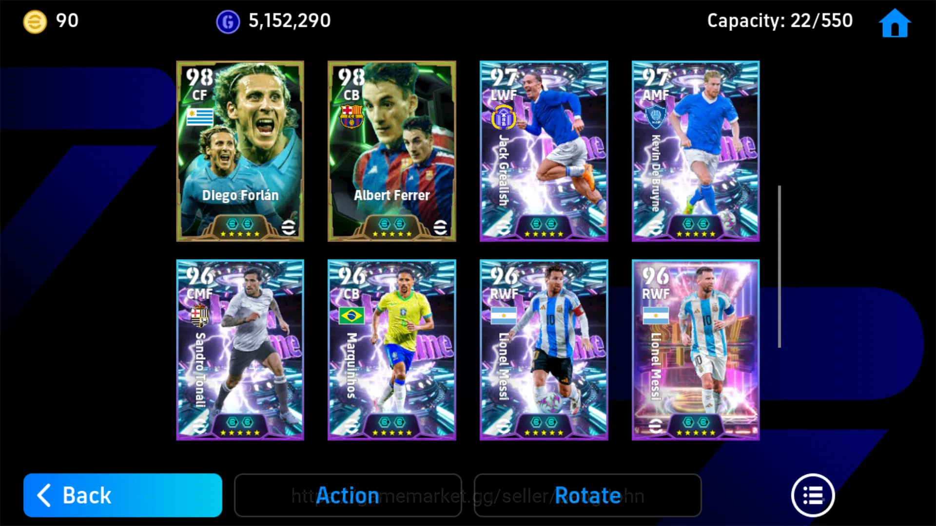 eFootball Accounts Power 3225 | Neymar Jr MSN | Johan Cruyff Epic DB image 4