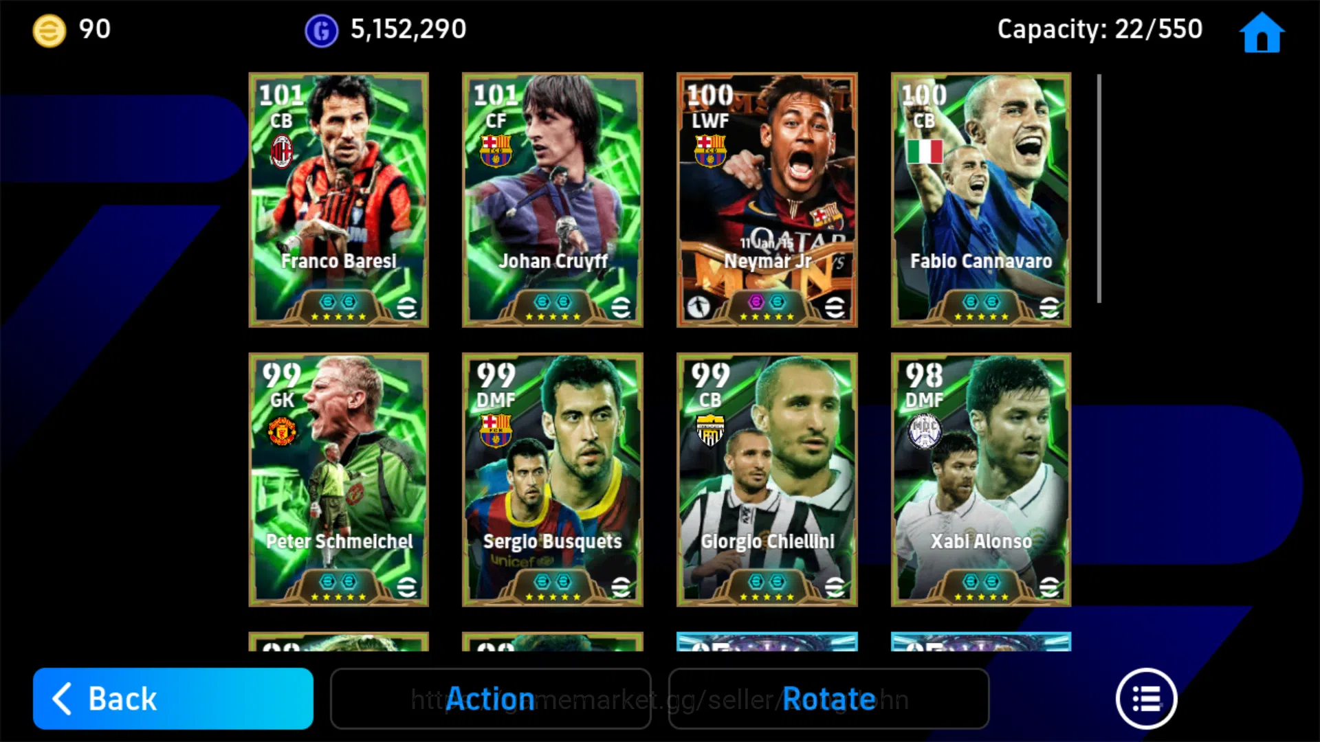 eFootball Accounts Power 3225 | Neymar Jr MSN | Johan Cruyff Epic DB image 5
