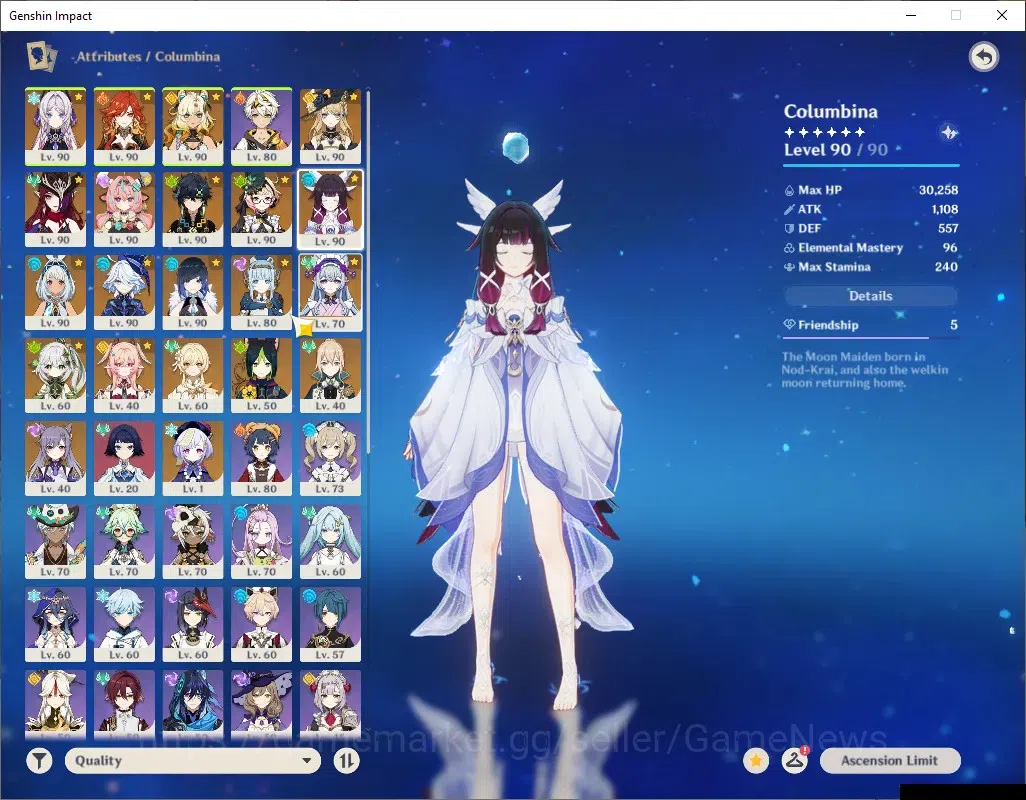 Genshin Impact Accounts ASIA|AR58|PremTeam Mavuika|15 Limited+7 (*5Weapon) image 11