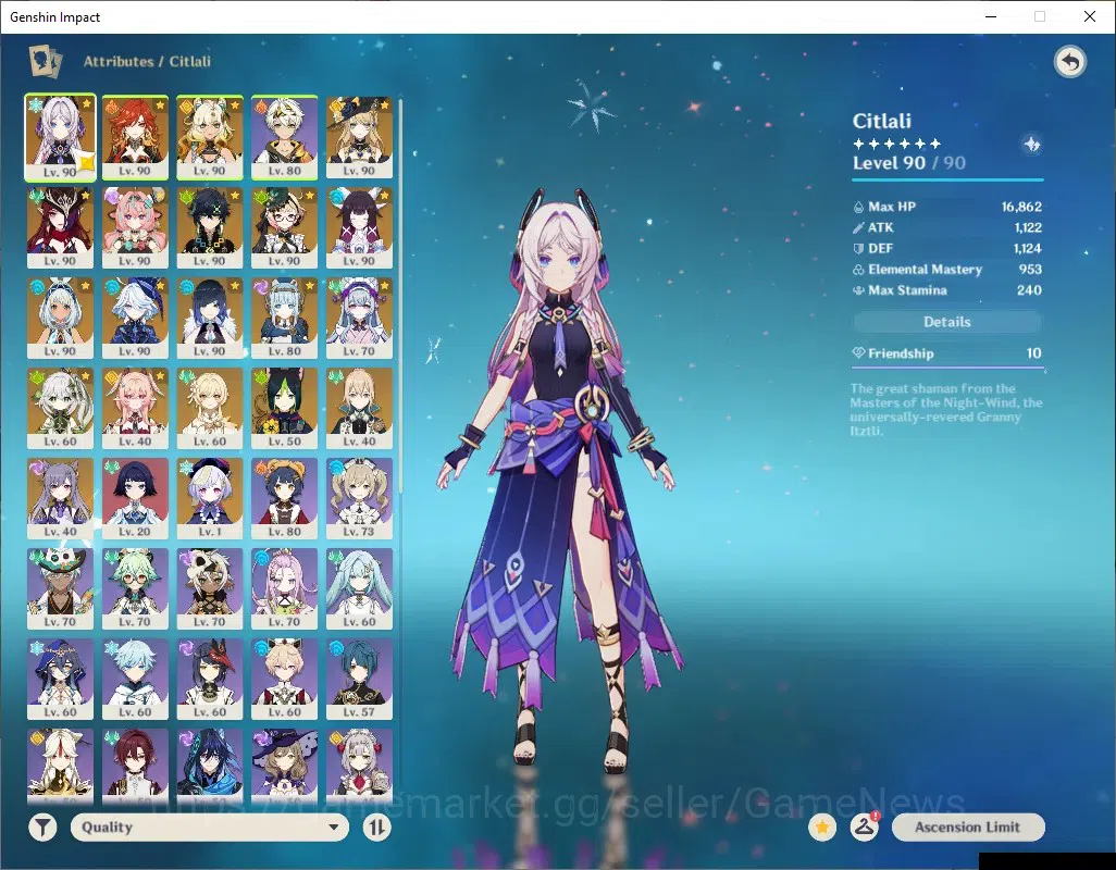 Genshin Impact Accounts ASIA|AR58|PremTeam Mavuika|15 Limited+7 (*5Weapon) image 3