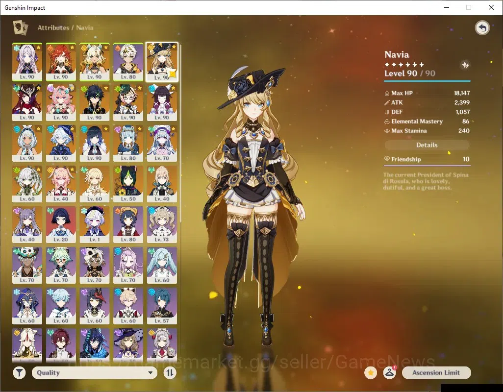 Genshin Impact Accounts ASIA|AR58|PremTeam Mavuika|15 Limited+7 (*5Weapon) image 6