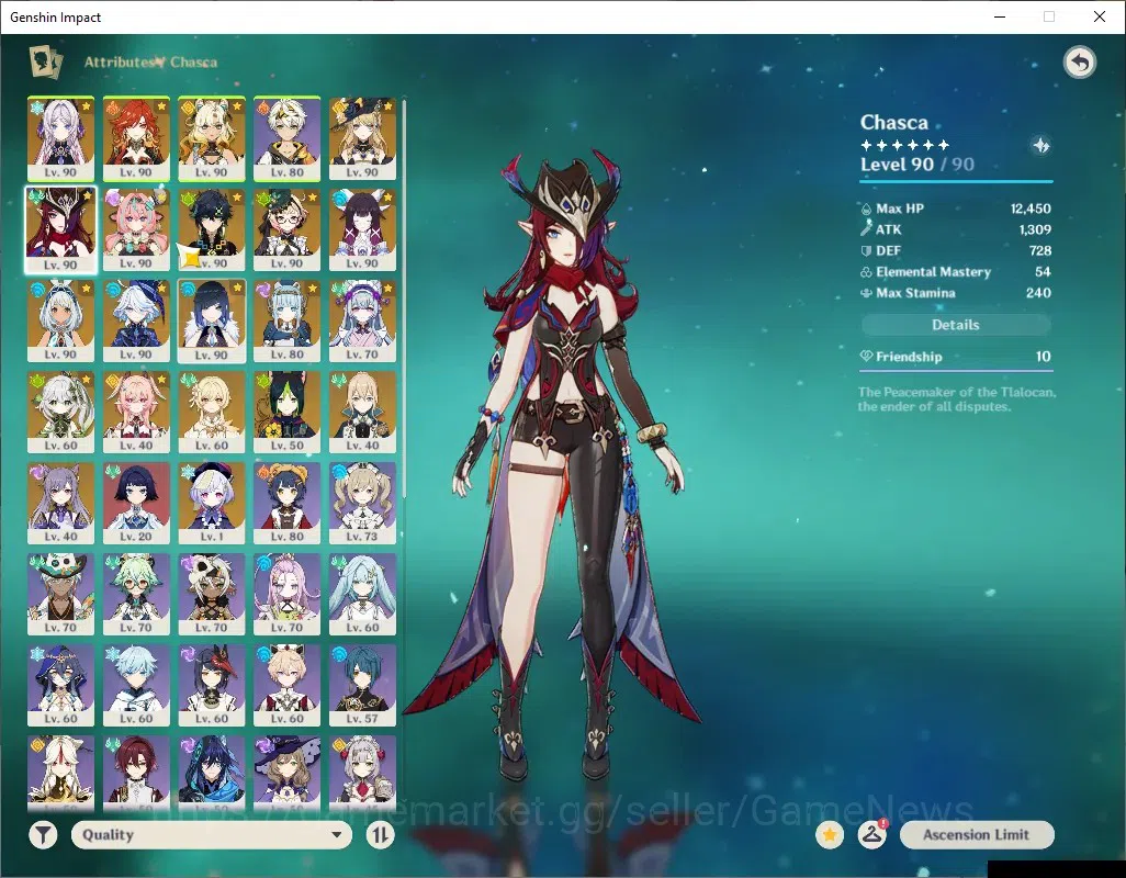 Genshin Impact Accounts ASIA|AR58|PremTeam Mavuika|15 Limited+7 (*5Weapon) image 7