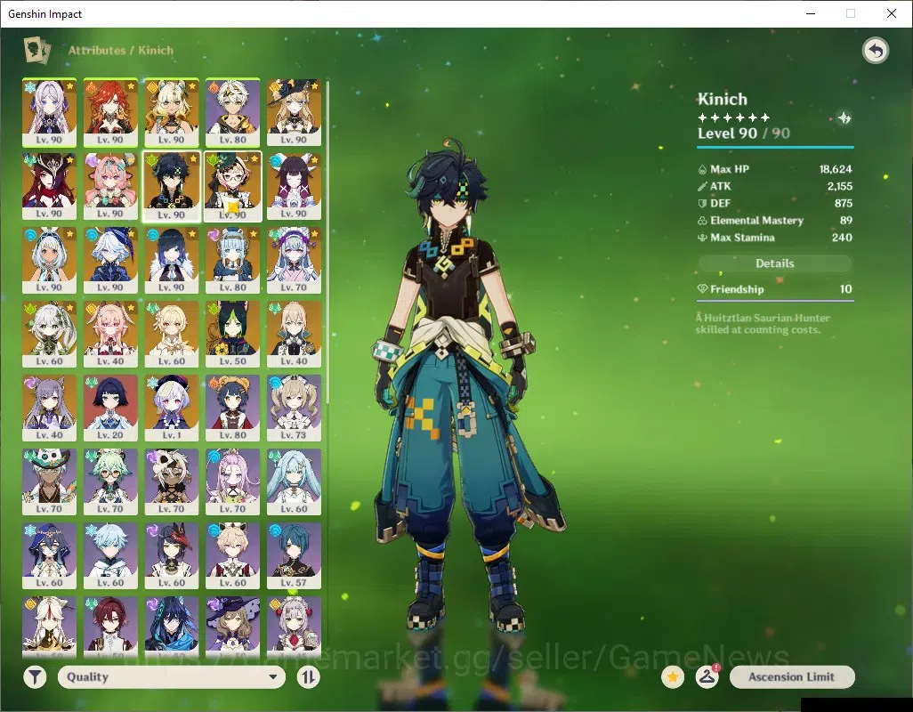 Genshin Impact Accounts ASIA|AR58|PremTeam Mavuika|15 Limited+7 (*5Weapon) image 9