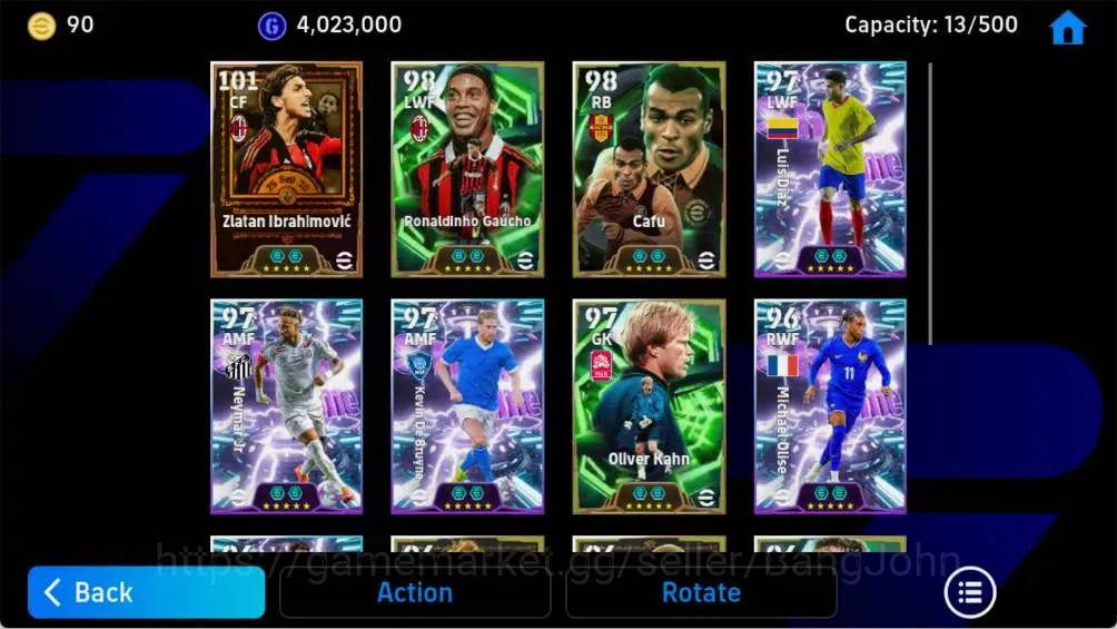 eFootball Accounts Android|PW 3158|Epic Zlatan Ibrahimovic,Epic Ronal image 2