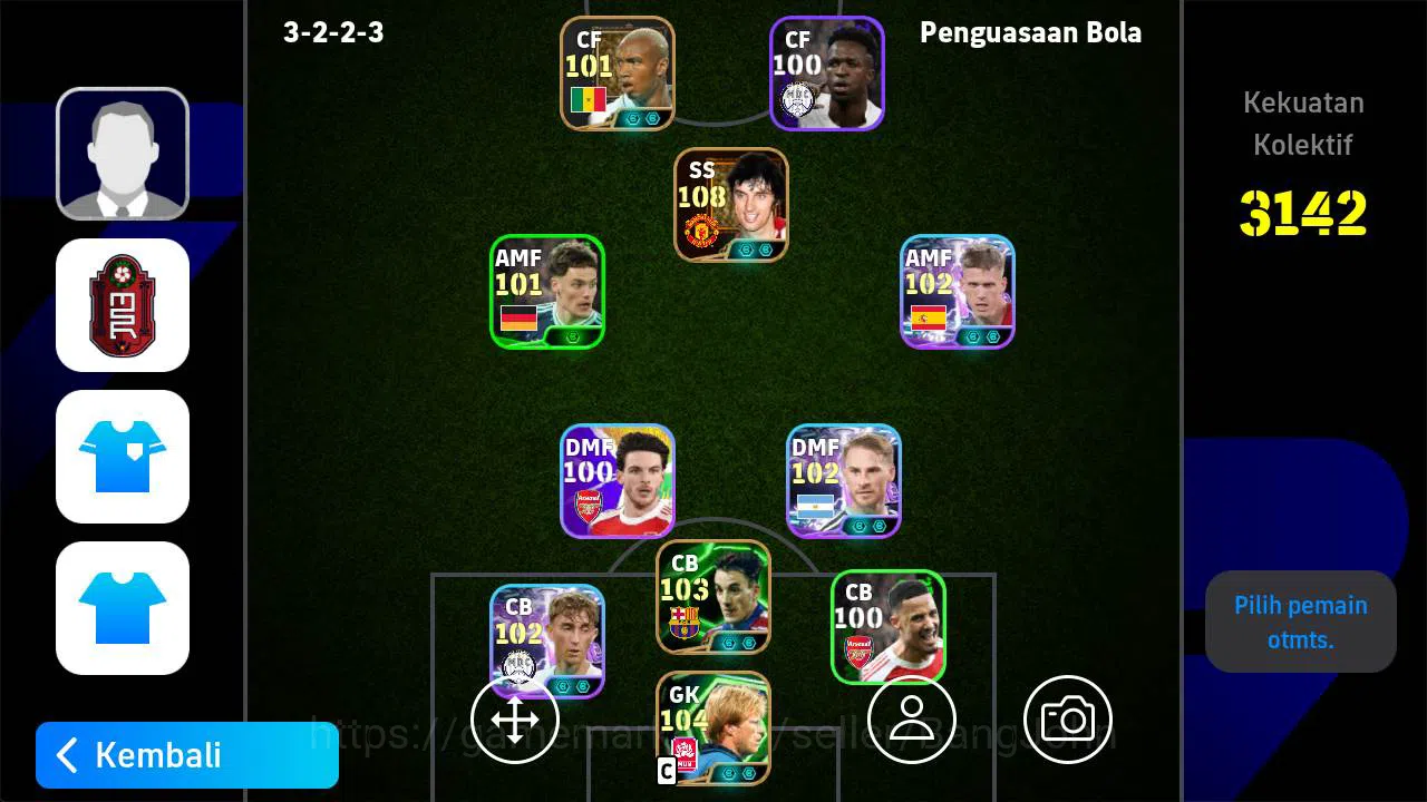 eFootball Others Power 3142|georgebest legend, ferrer epic, mc Alli image 1
