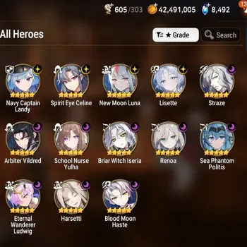 Epic Seven Accounts High-End Global UnVerif|Mor 55|18 ML(Lisette,School N Yulha,Har Seti,etc)+Full CZN,Aubade,Rinak,Etc|Auto