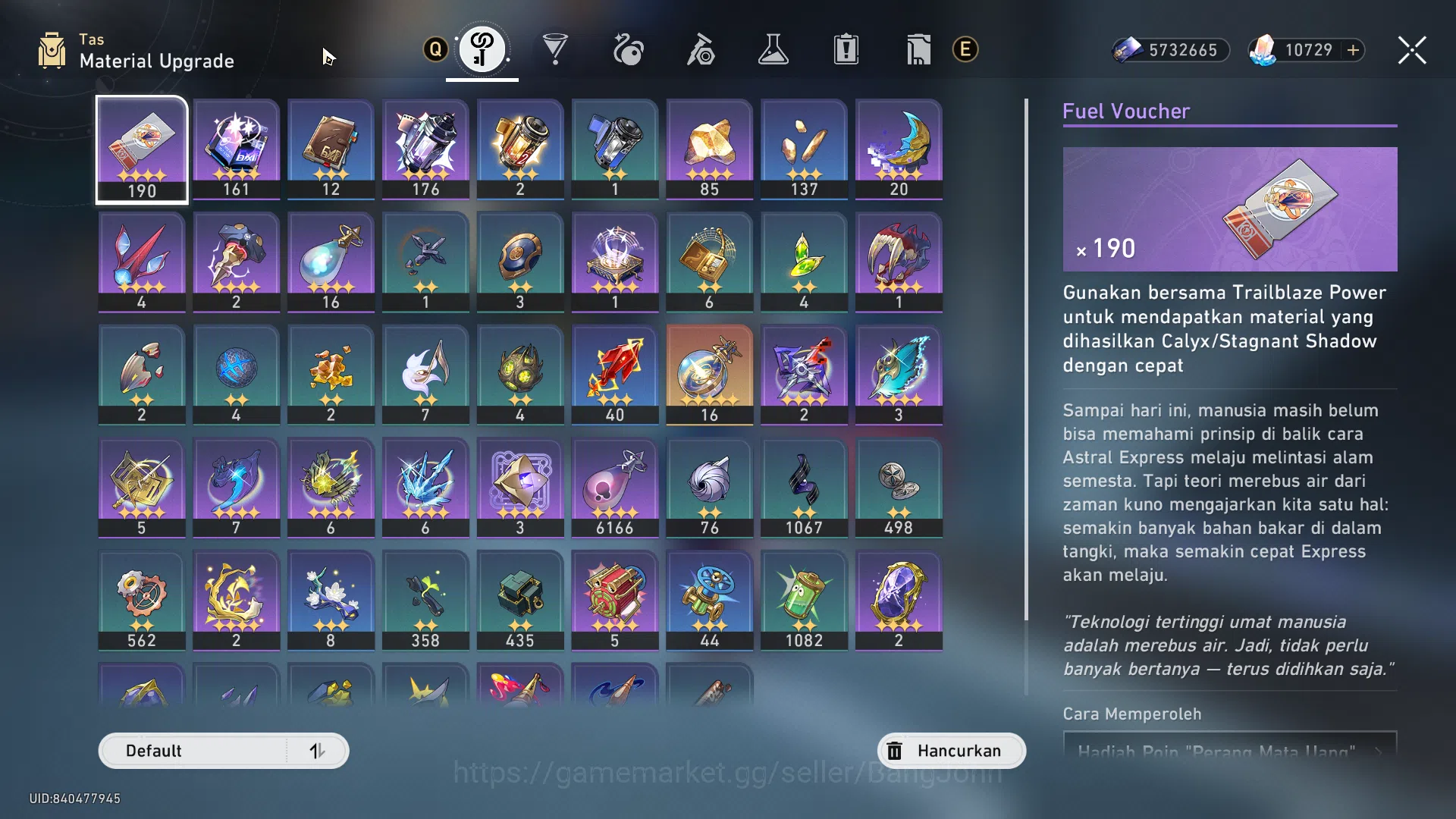 Honkai Star Rail Accounts ASIA TL67 | 5 Limit + Sign | FuXuan Luocha Sparkle image 4