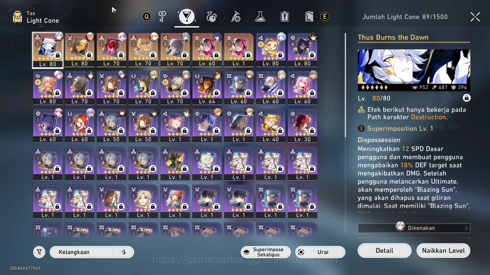 Honkai Star Rail Accounts ASIA TL67 | 5 Limit + Sign | FuXuan Luocha Sparkle image 5