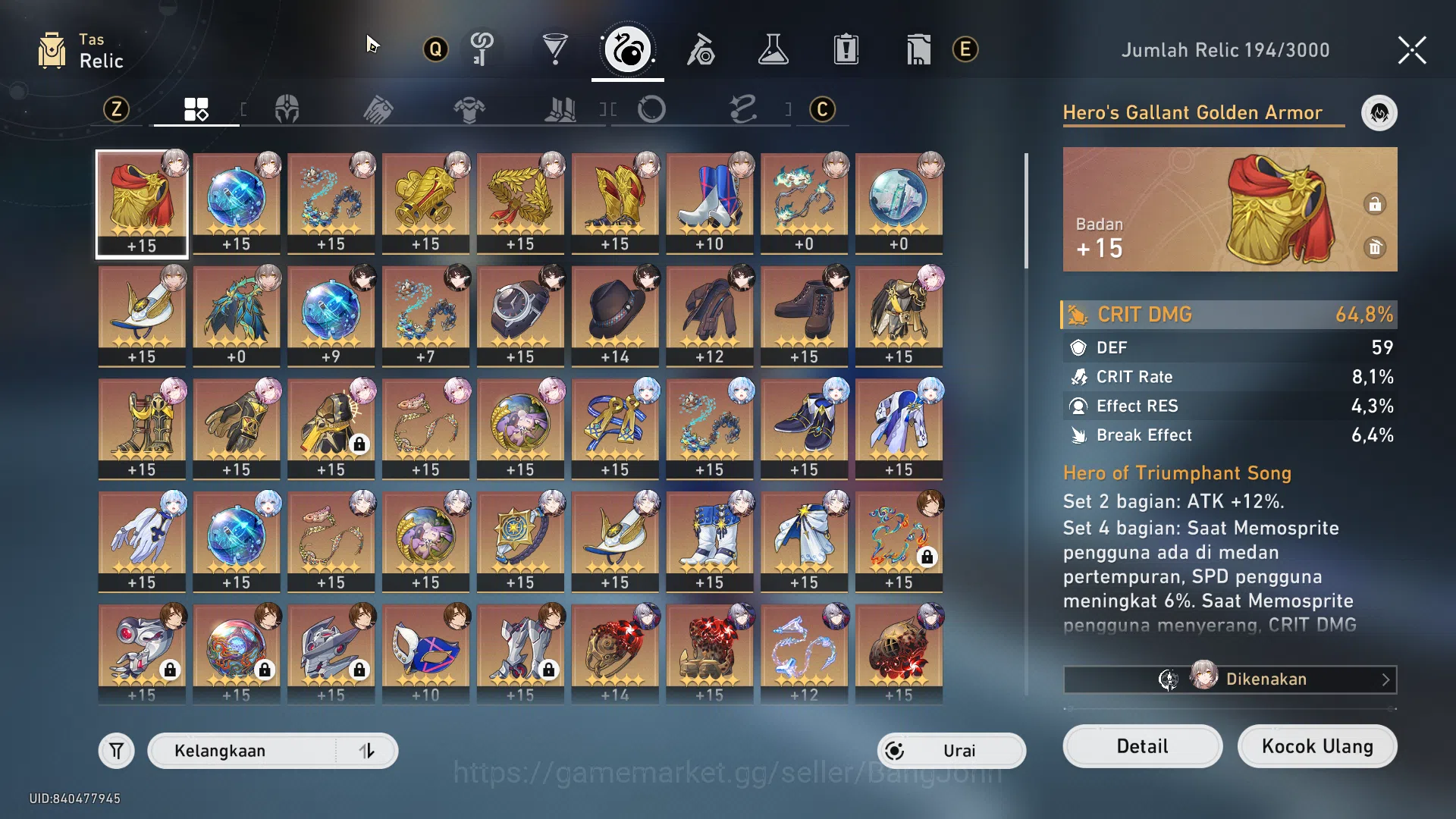 Honkai Star Rail Accounts ASIA TL67 | 5 Limit + Sign | FuXuan Luocha Sparkle image 6