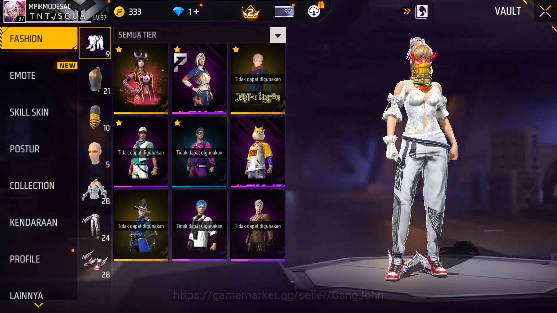 Free Fire Accounts  Indonesia | Evo Sg M1014 Scorpio Lvl 6|Bundle Ita image 3