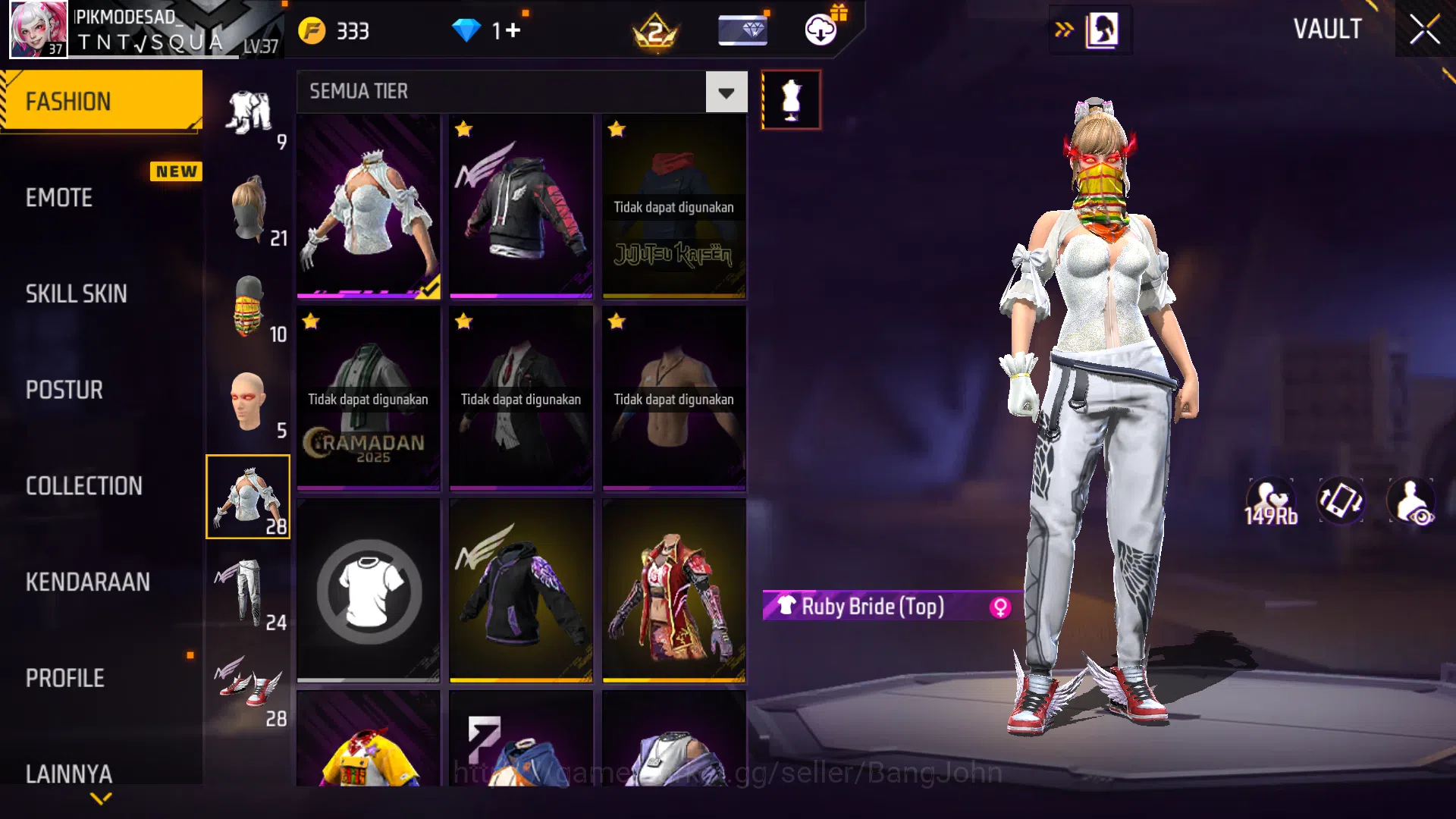 Free Fire Accounts  Indonesia | Evo Sg M1014 Scorpio Lvl 6|Bundle Ita image 7