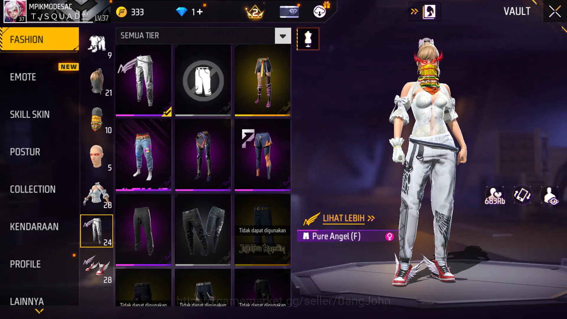 Free Fire Accounts  Indonesia | Evo Sg M1014 Scorpio Lvl 6|Bundle Ita image 8