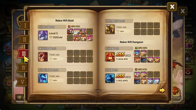 Summoners War: Sky Arena Accounts End-Game ASIA + SUPER GACHA 2 DL(Eleanor+nigong)|100+ Nat5|Many Skin&Aura|77 LD Scroll 4