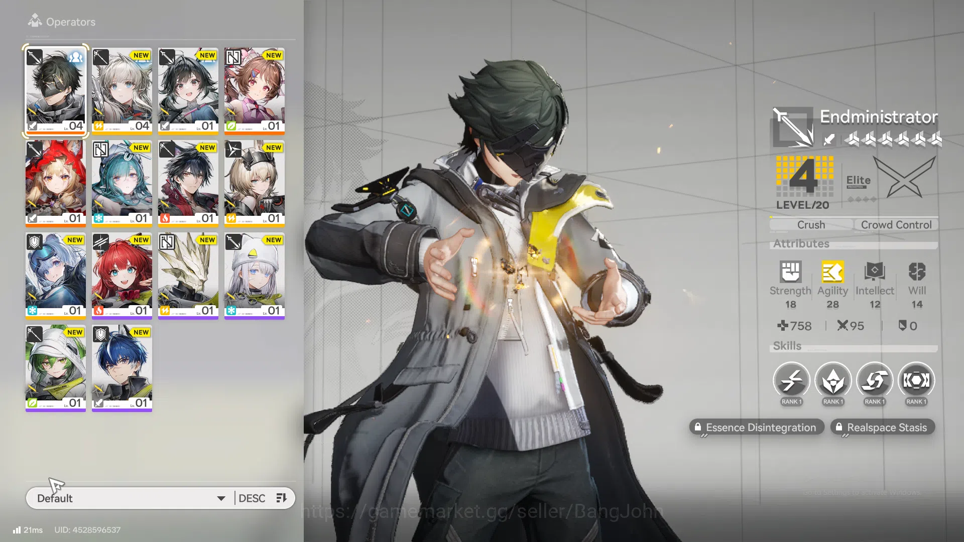 Arknights: Endfield Accounts NA EU | starter fresh, Rossi, ASrdelia, WP 6s 1 | for detail Check SS AKE236B