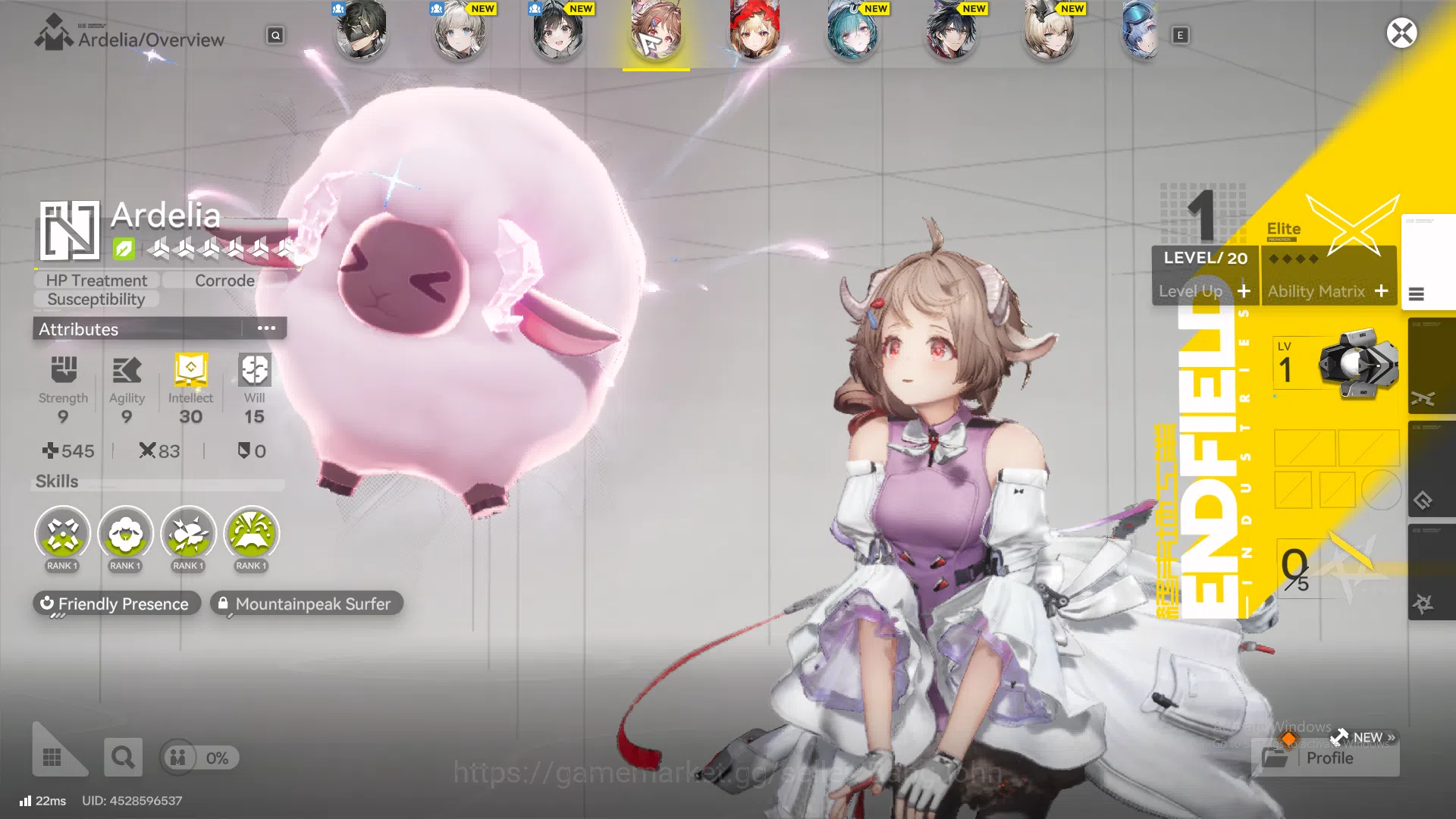 Arknights: Endfield Accounts NA EU | starter fresh, Rossi, ASrdelia, WP 6s 1 | for detail Check SS AKE236B 6