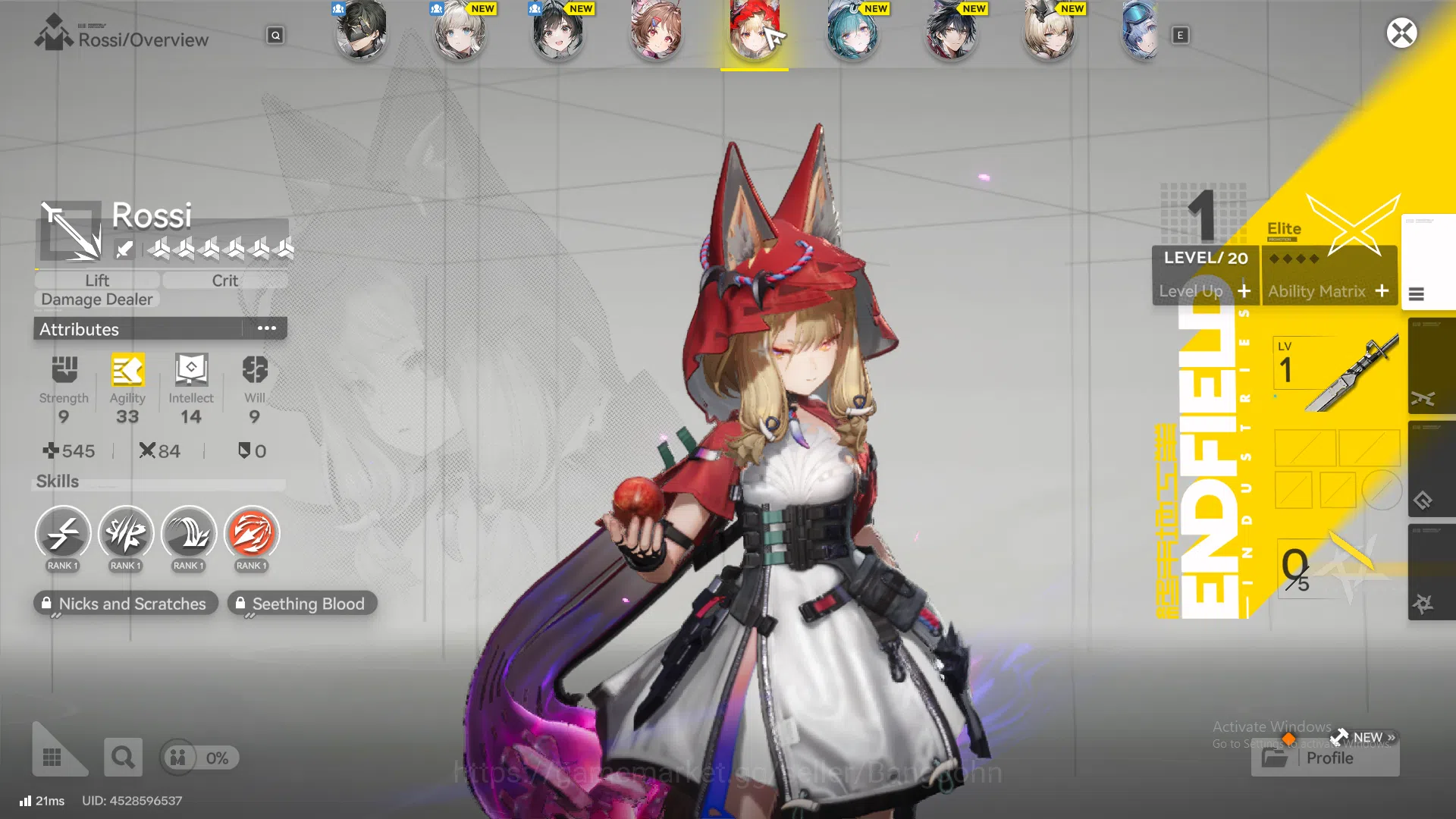 Arknights: Endfield Accounts NA EU | starter fresh, Rossi, ASrdelia, WP 6s 1 | for detail Check SS AKE236B 7