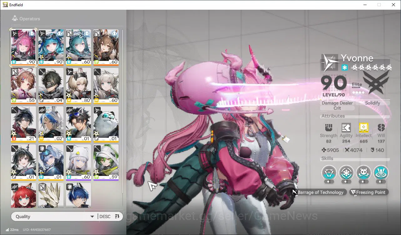 Arknights: Endfield Accounts Asia Lv52|4 SSR [(Yvonne,Gilberta,Last RiteP4,Arde image 1