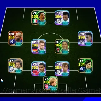 eFootball Accounts Mid-Tier Android|Power 3202|Big Time Federico Dimarco|10 Epic Marcelo X Naruto,Filippo Inzaghi|11 Show