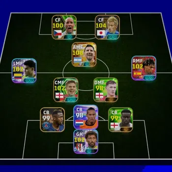 eFootball Accounts Legends & Iconic Players Mobile|PW 3111|Big Time Messi,Honda|Showtime Vózinha,Luis Diaz,Etc|Epic