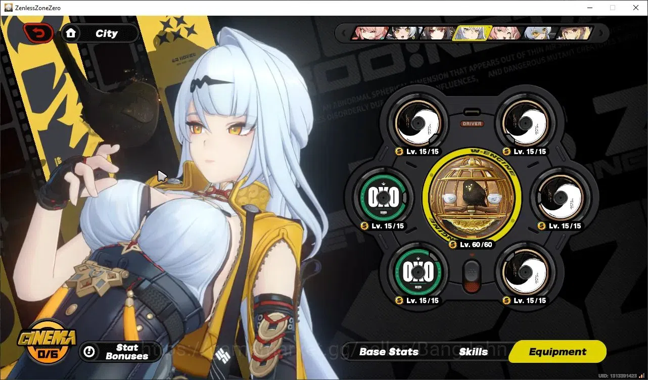 Zenless Zone Zero Accounts Starter ASIA|IK 54|4 Limited [YSG+sign,Yixuan+Sign.Dailyn,Zhao]|1 Skin|8 S-Rank Bangboo|Mc 6