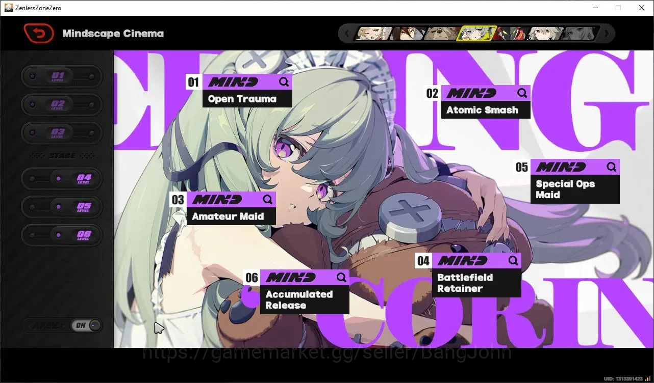 Zenless Zone Zero Accounts Starter ASIA|IK 54|4 Limited [YSG+sign,Yixuan+Sign.Dailyn,Zhao]|1 Skin|8 S-Rank Bangboo|Mc 8