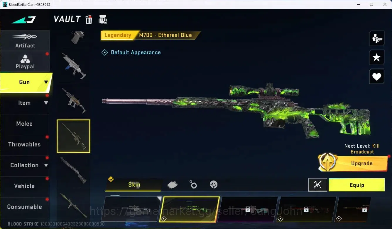 Blood Strike Accounts ASIA|Collab MCX - EVA-00|5 Legendary Gun|Collab Et image 4