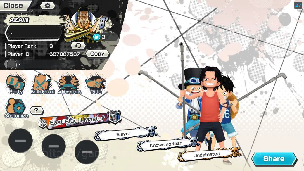 One Piece Bounty Rush Accounts Global|6 EX|G5 Monkey D.Luffy,BP Kuzan,RO Roronoa image 2