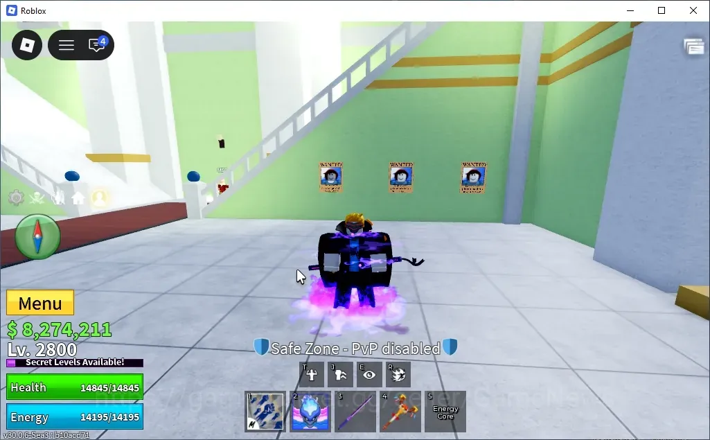 Roblox Accounts Blox Fruit|Lvl 2800|Cyborg V3|GodHuman (MAX),Gas Meter 107,Gravity Blade 250,Kabucha 136|Myth 1