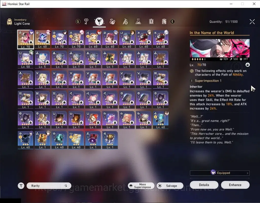 Honkai Star Rail Accounts Asia|TL 62|8 Limited|Fu XuanE1,Mortenax,Yao Guang, image 6