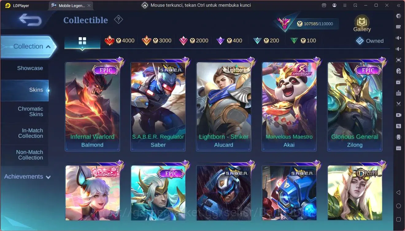 Mobile Legends: Bang Bang Accounts Global|Hero 133|Skin 370|Exalted|Legend Gusion|Pri image 12