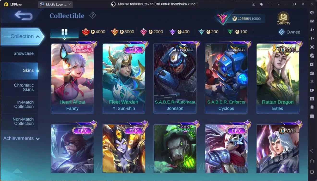 Mobile Legends: Bang Bang Accounts Global|Hero 133|Skin 370|Exalted|Legend Gusion|Pri image 13