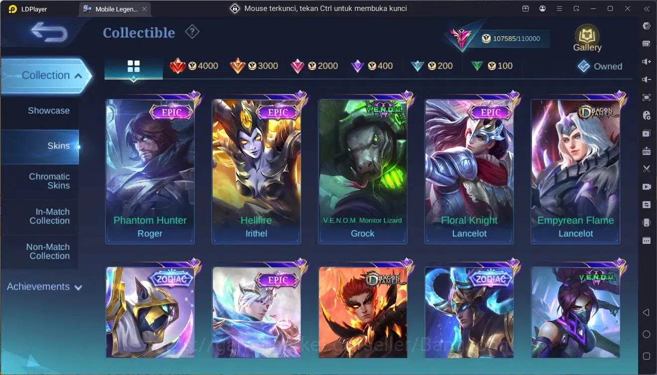 Mobile Legends: Bang Bang Accounts Global|Hero 133|Skin 370|Exalted|Legend Gusion|Pri image 14