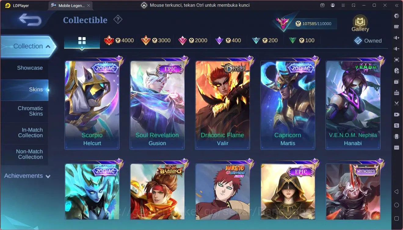 Mobile Legends: Bang Bang Accounts Global|Hero 133|Skin 370|Exalted|Legend Gusion|Pri image 15
