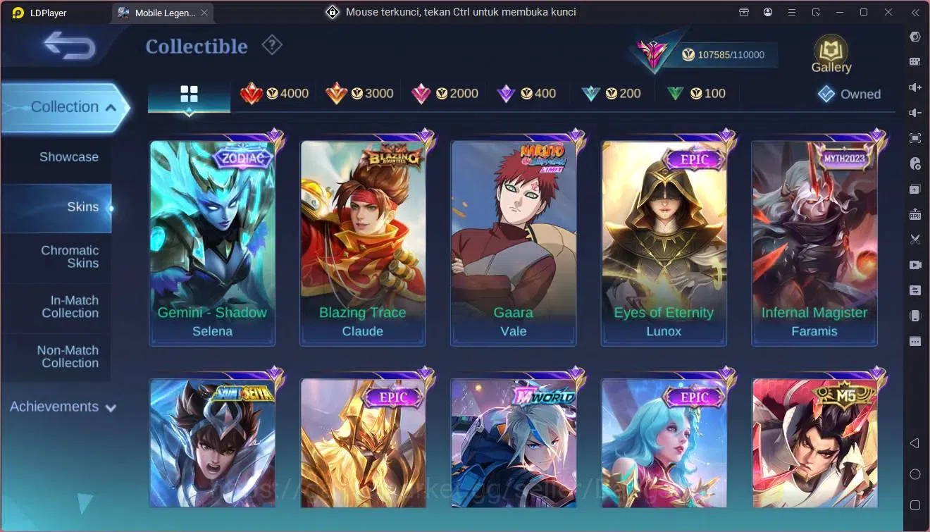 Mobile Legends: Bang Bang Accounts Global|Hero 133|Skin 370|Exalted|Legend Gusion|Pri image 16