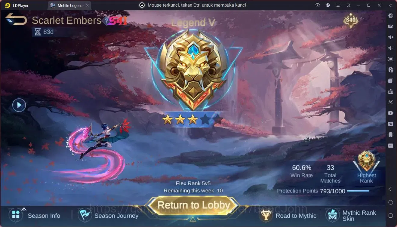 Mobile Legends: Bang Bang Accounts Global|Hero 133|Skin 370|Exalted|Legend Gusion|Pri image 20