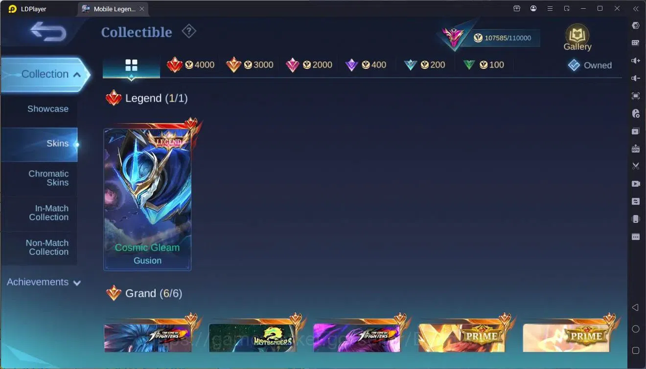 Mobile Legends: Bang Bang Accounts Global|Hero 133|Skin 370|Exalted|Legend Gusion|Pri image 7