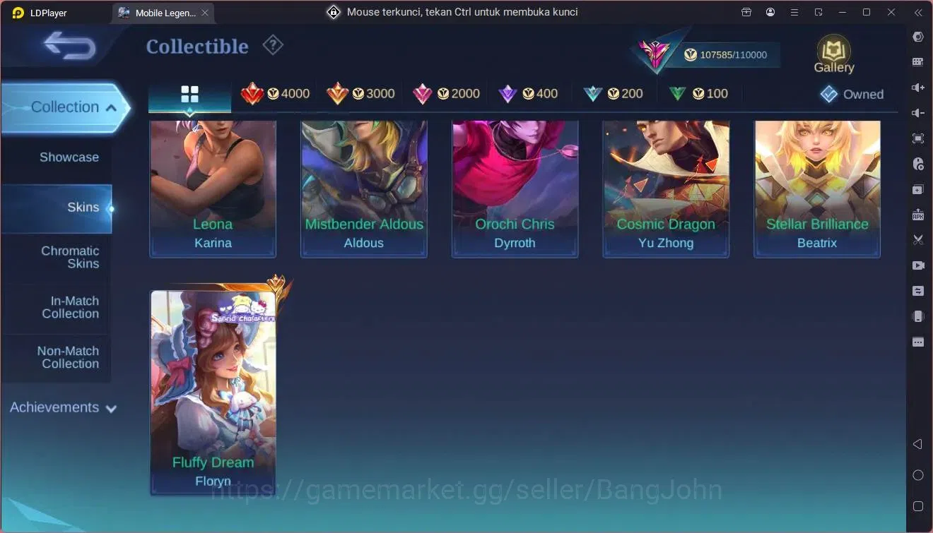 Mobile Legends: Bang Bang Accounts Global|Hero 133|Skin 370|Exalted|Legend Gusion|Pri image 9