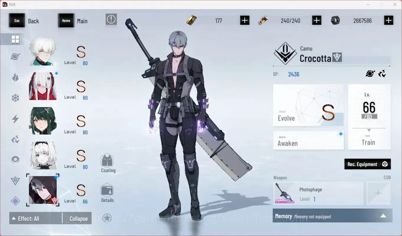Punishing: Gray Raven Accounts End-Game ASIA | L90|SSS Vera R,SSS Yata F,(SS Lucia CW,SS Lucia IC,SS Selena P,SS Teddy 18