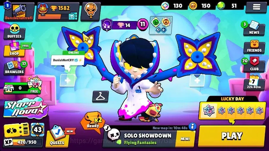 Brawl Stars Accounts 1173 Trophy|20 Brawlers 2 Max Lvl [Edgar,Shelly]|1 Prestige|13 Skin|2 Epic [Stellar Shelly] 2 SR|CN 3