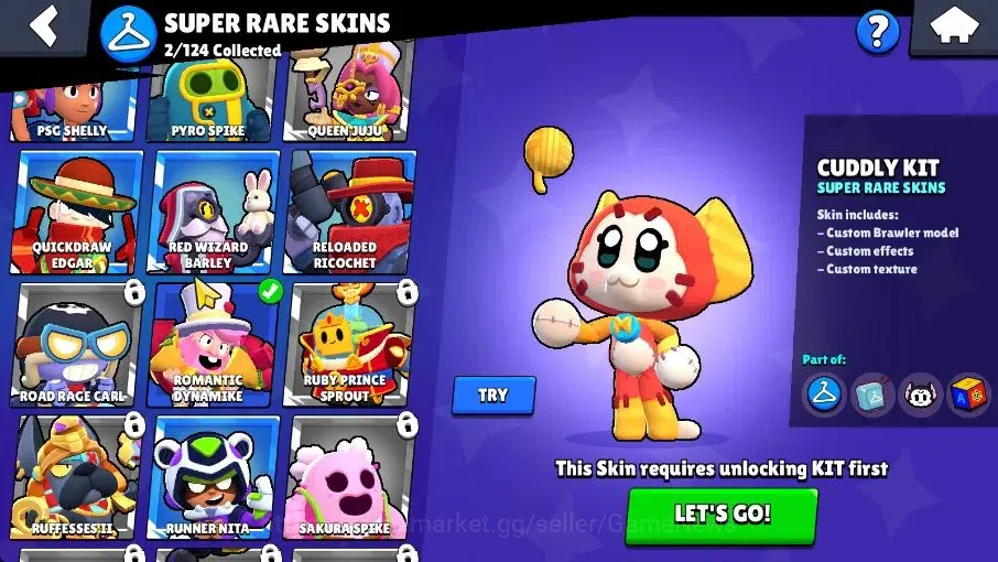 Brawl Stars Accounts 1173 Trophy|20 Brawlers 2 Max Lvl [Edgar,Shelly]|1 Prestige|13 Skin|2 Epic [Stellar Shelly] 2 SR|CN 9