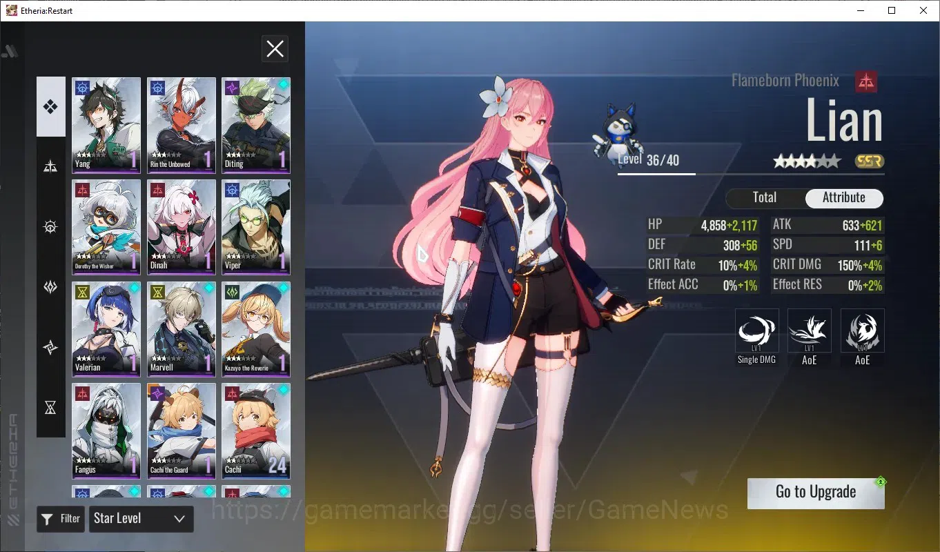 Etheria: Restart Accounts Global-S25|Lv5|Starter|4 SSR[Lian,DokiDoki,Ninfoni image 3