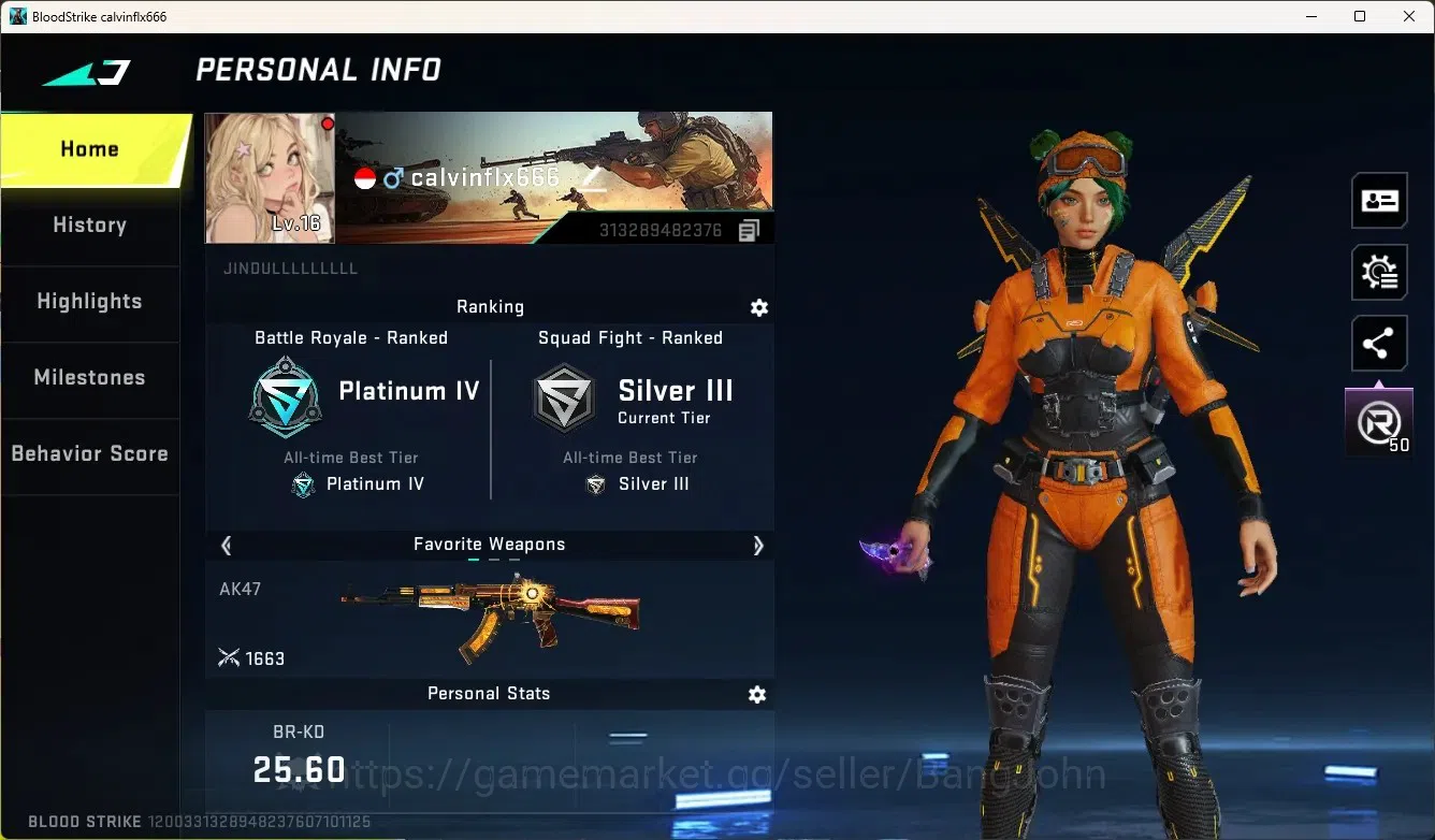 Blood Strike Accounts Rare Skin ASIA|Ultra Melee:ButterflyKnife-Starfall|1 Ultra:M4A1-Ironsurgency|2 Legendary Gun|Check SS 1
