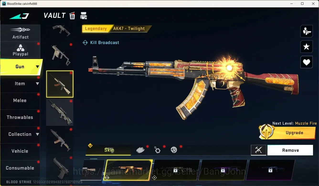 Blood Strike Accounts Rare Skin ASIA|Ultra Melee:ButterflyKnife-Starfall|1 Ultra:M4A1-Ironsurgency|2 Legendary Gun|Check SS 3