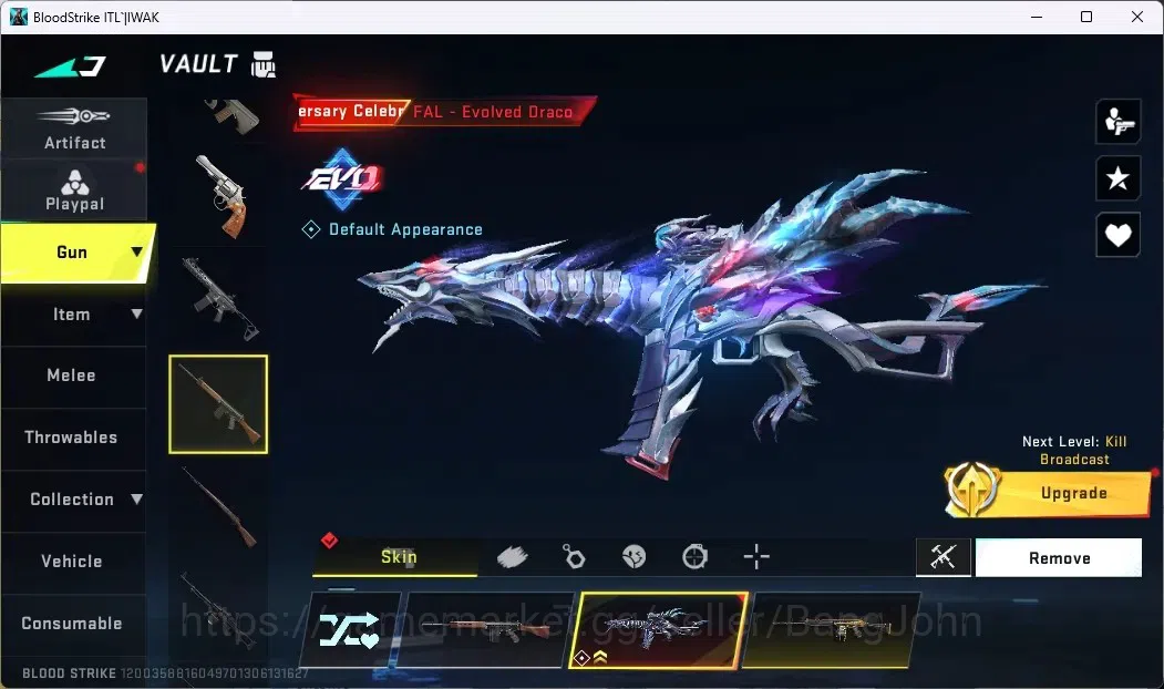 Blood Strike Accounts ASIA | 1 EVO: FAL-Evolved Draco | 1 ETERNAL | 2 7D image 8