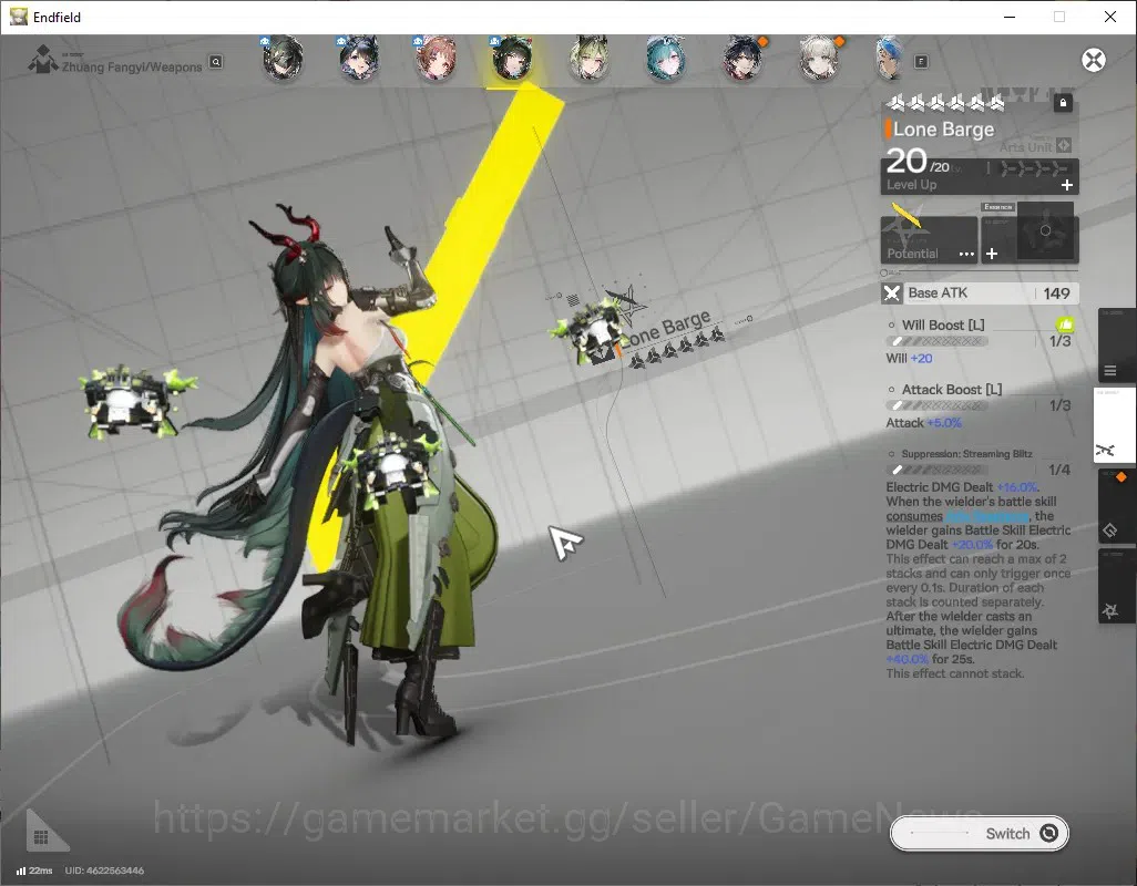 Arknights: Endfield Accounts ASIA|Lv 49|4 SSR (2 Limit)+1 Selector + 6 (*6Weapo image 5