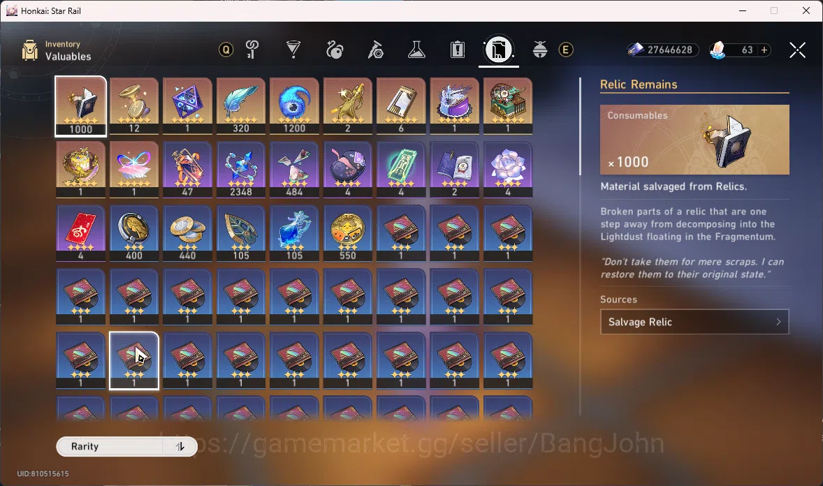 Honkai Star Rail Accounts ASIA|TL70|23 Limit|Castorice,Evernight,Hyacine,Tri image 11