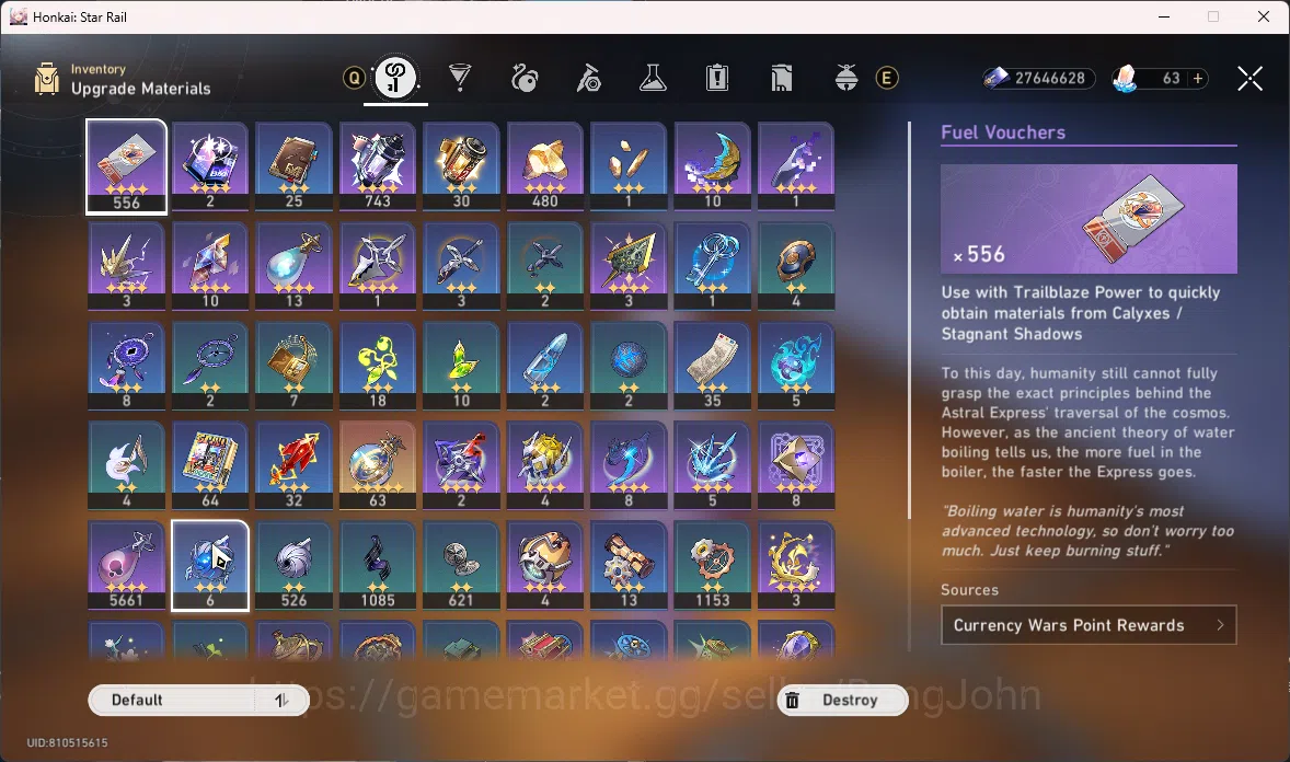 Honkai Star Rail Accounts ASIA|TL70|23 Limit|Castorice,Evernight,Hyacine,Tri image 6