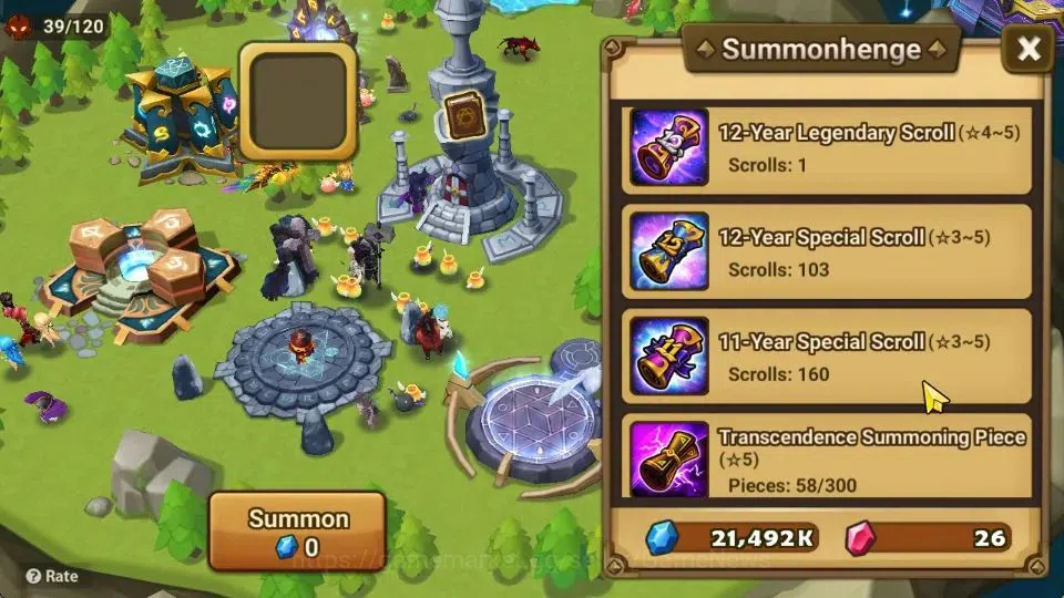 Summoners War: Sky Arena Accounts Starter ASIA|Lv 26|Ready Gacha|103 12 YSC + 160 11 YSC + 3 LAAS + 5 LS + 4 LDS + 121 MS |1 11
