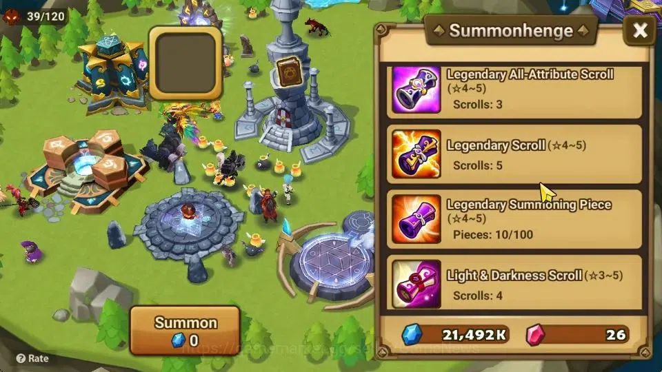 Summoners War: Sky Arena Accounts Starter ASIA|Lv 26|Ready Gacha|103 12 YSC + 160 11 YSC + 3 LAAS + 5 LS + 4 LDS + 121 MS |1 12